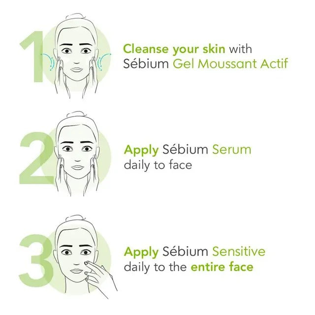 Bioderma Sébium Serum for acne-prone skin – reduces pimples, smooths fine lines, fades marks.