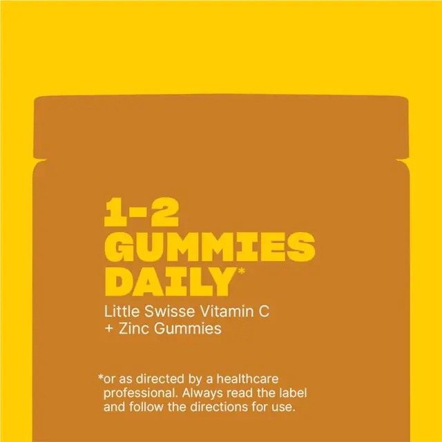 Little Swisse Vitamin C + Zinc Gummies for kids – immune support citrus chews