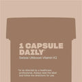 Swisse Ultiboost Vitamin K2 60 Capsules for strong bones and calcium absorption.