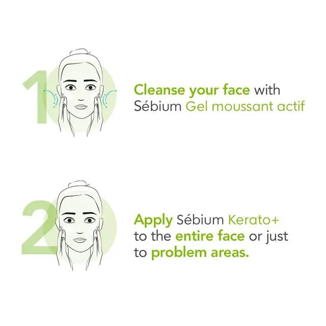Bioderma Sébium Kerato+ acne cream for oily, acne-prone skin 30ml
