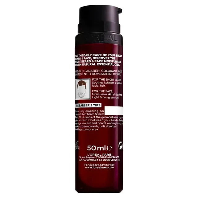 L'Oreal Men Expert Short Beard Moisturiser 50ml – softens beard and hydrates skin