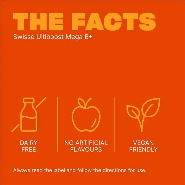 Swisse Mega B+ tablets – energy support and fatigue relief