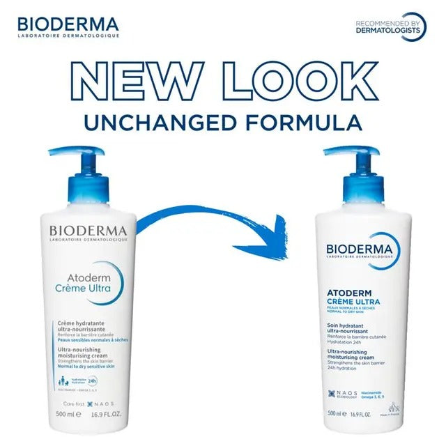 Bioderma Atoderm Crème Ultra 500ml for dry, sensitive skin.