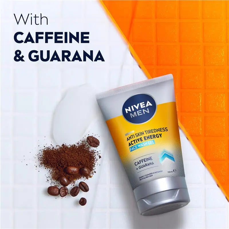 NIVEA MEN Active Energy Face Wash Gel 100ml, product image 5