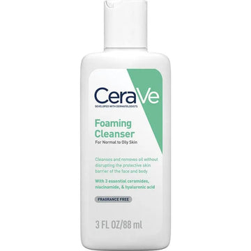 CeraVe Foaming Cleanser 88ml for oily skin care