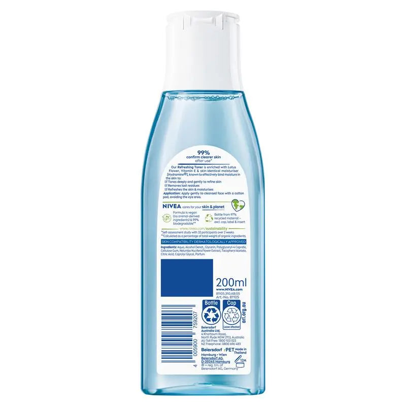 NIVEA Daily Essentials Refreshing Face Toner 200ml, product image 2