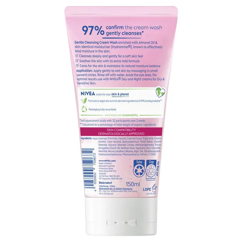NIVEA Daily Essentials Gentle Face Wash Cleanser 150ml, product image 2