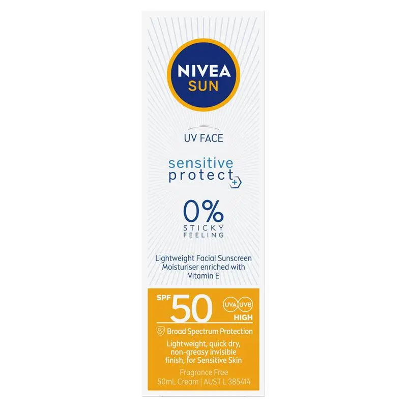 NIVEA Sun SPF 50 UV Face Sensitive 50ml, product image 2