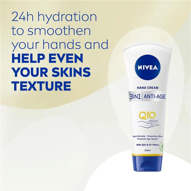 NIVEA Q10 3-in-1 Anti-age Hand Cream with UV Filters 100ml, product image 3