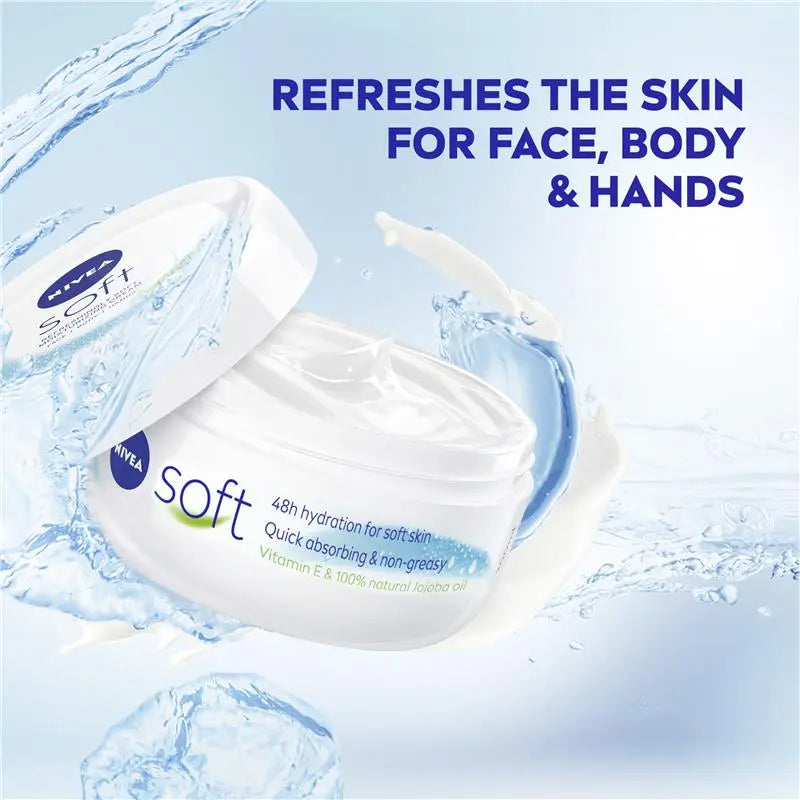 NIVEA Soft Moisturiser Cream Face Body Hands 50ml, product image 3