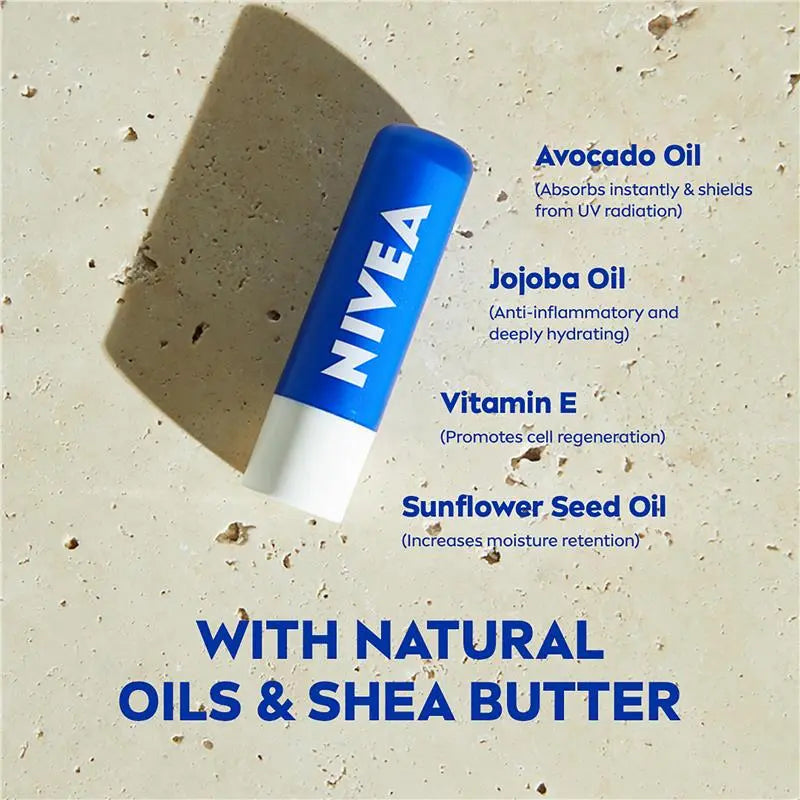NIVEA Original Care Moisturising Lip Balm 4.8g, product image 3