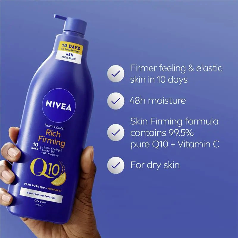 NIVEA Body Firming Lotion Q10 Plus Vitamin C Dry Skin 400ml, product image 3