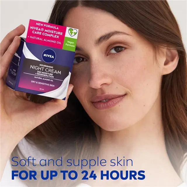 NIVEA Daily Essentials Nourishing Face Moisturiser Night 50ml, product image 3