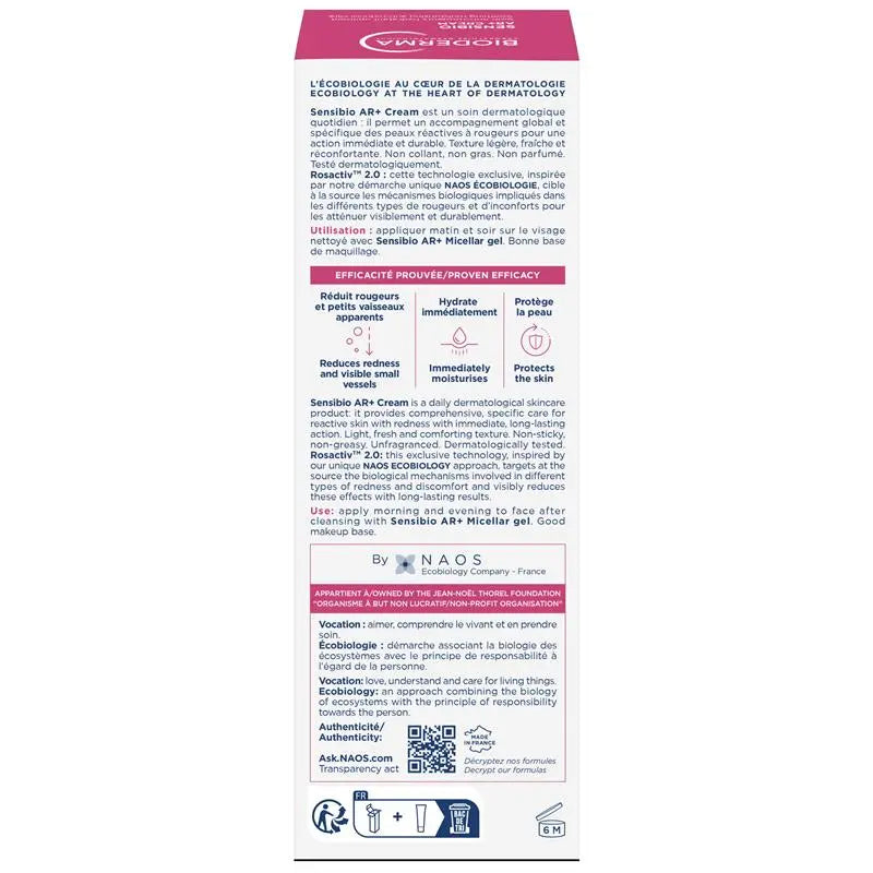 Bioderma Sensibio Ar+ Anti-Redness Soothing Moisturiser 40ml, product image 3