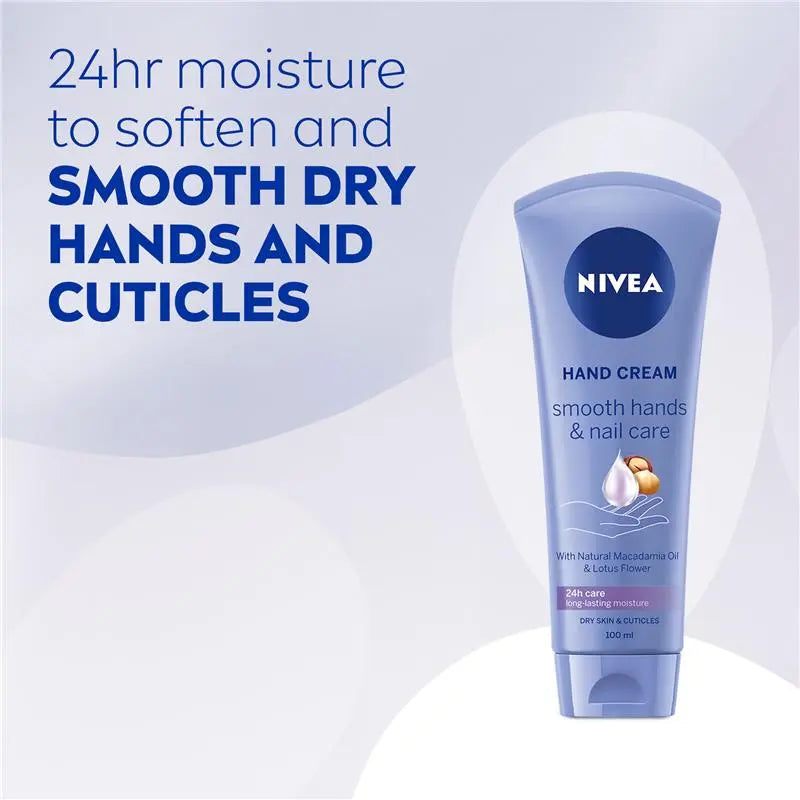 NIVEA Smooth Hand Cream & Nail Care 100ml, product image 3