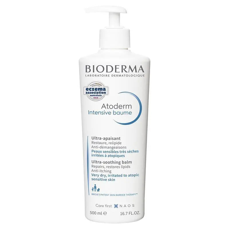 fuchia Bioderma Atoderm Intensive Baume Barrier-replenishing Moisturiser 500ml