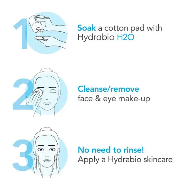 Bioderma Hydrabio H2O Hydrating Micellar Water Cleanser for Dehydrated Skin 100ml, product image 4
