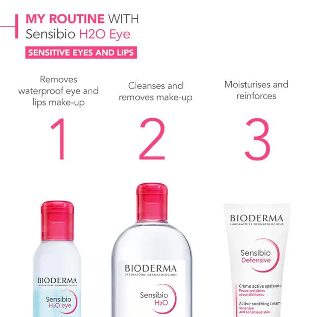 Bioderma Sensibio H2O Eye Biphasic Micellar Makeup Remover for Sensitive Skin 125ml, product image 4