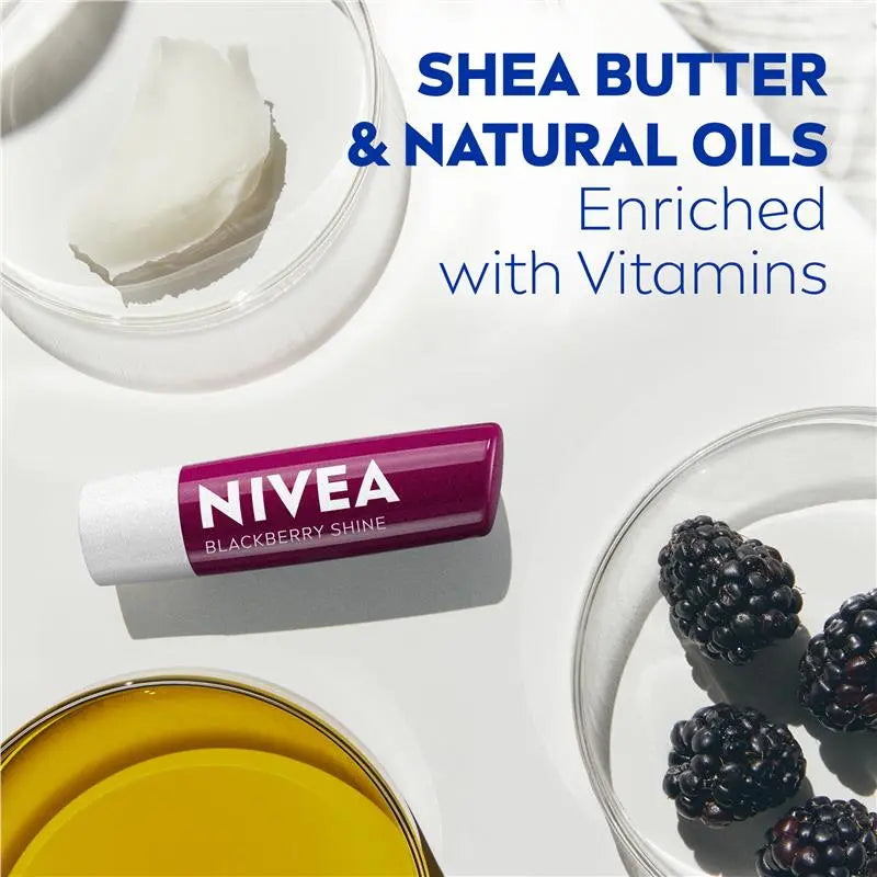 NIVEA Lip Blackberry Shine Lip Balm 4.8g, product image 5