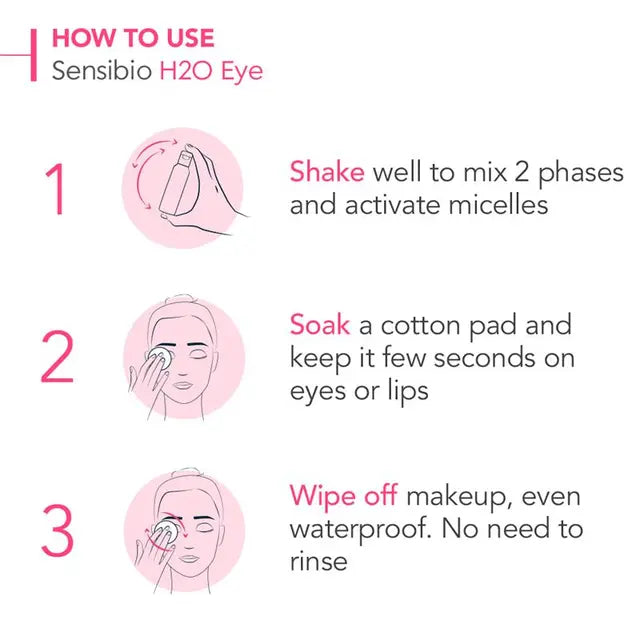 Bioderma Sensibio H2O Eye Biphasic Micellar Makeup Remover for Sensitive Skin 125ml, product image 5