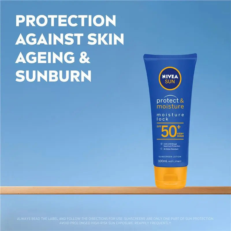 NIVEA Sun Protect & Moisture SPF50+ Sunscreen Lotion 100ml, product image 5