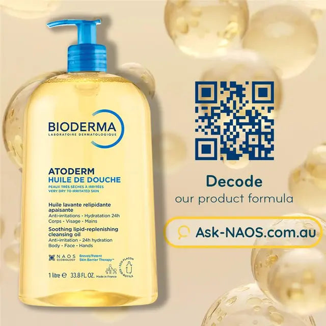 fuchia Bioderma Atoderm Ultra-Nourishing Shower Oil Cleanser 1L, product image 6