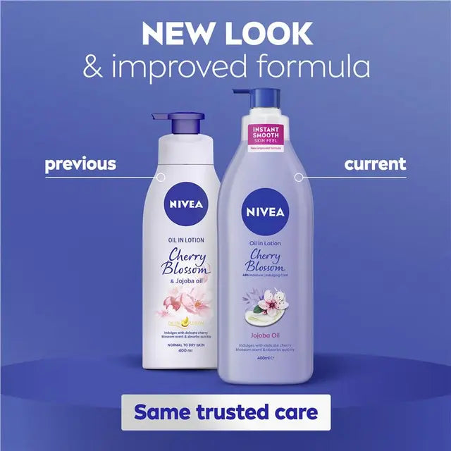 NIVEA Oil in Lotion Cherry Blossom Body Lotion 400ml, product image 6