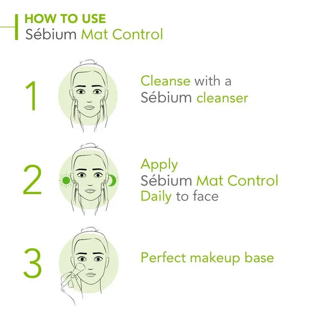 Bioderma Sebium Mat Control Mattifying Moisturiser for Oily Skin 30ml, product image 6