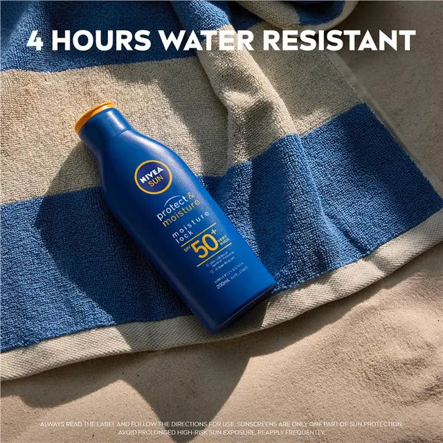 NIVEA Sun Protect & Moisture SPF50+ Sunscreen Lotion 200ml, product image 6