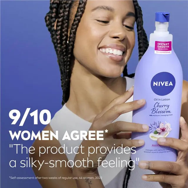 NIVEA Oil in Lotion Cherry Blossom Body Lotion 400ml, product image 7