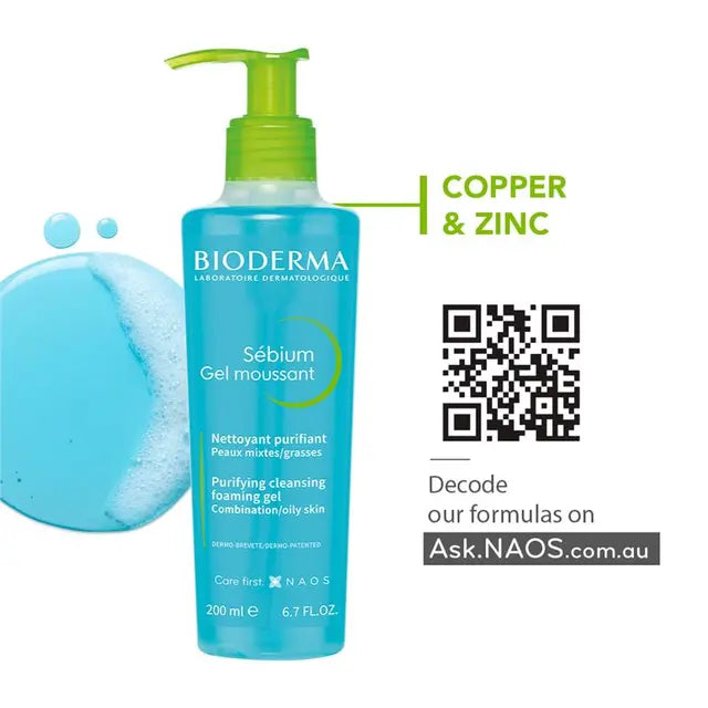 Bioderma Sebium Gel Moussant Gel Cleanser For Oily Skin 200ml, product image 8
