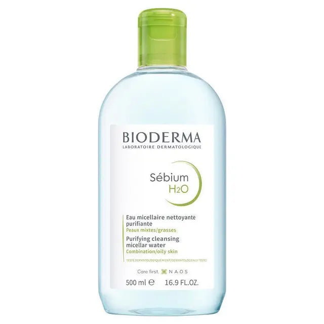 Bioderma Sebium H2O Purifying Micellar Water Cleanser for Oily Skin 500ml