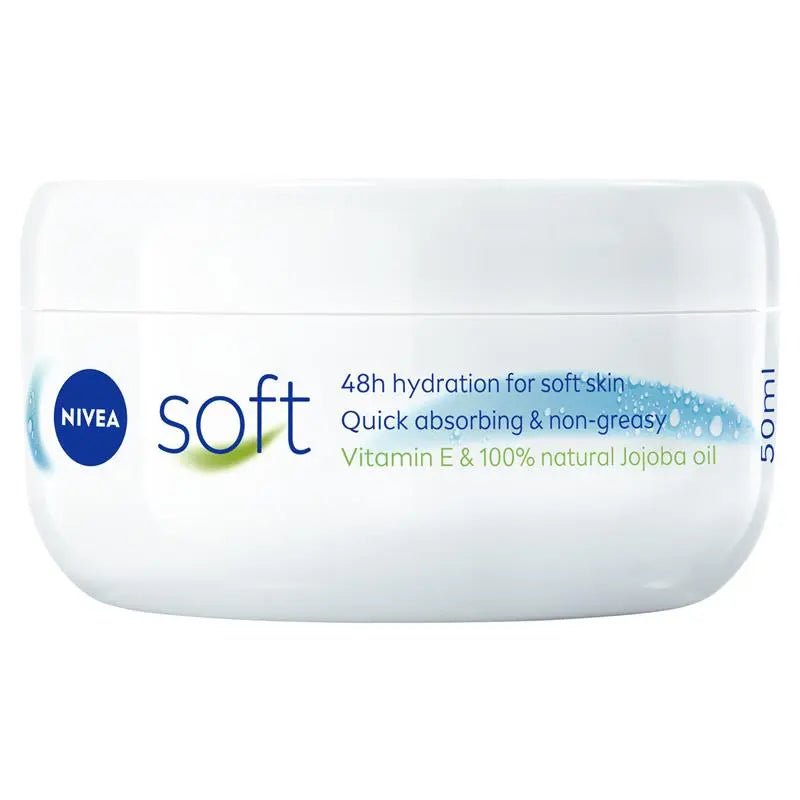 NIVEA Soft Moisturiser Cream Face Body Hands 50ml, product image 10