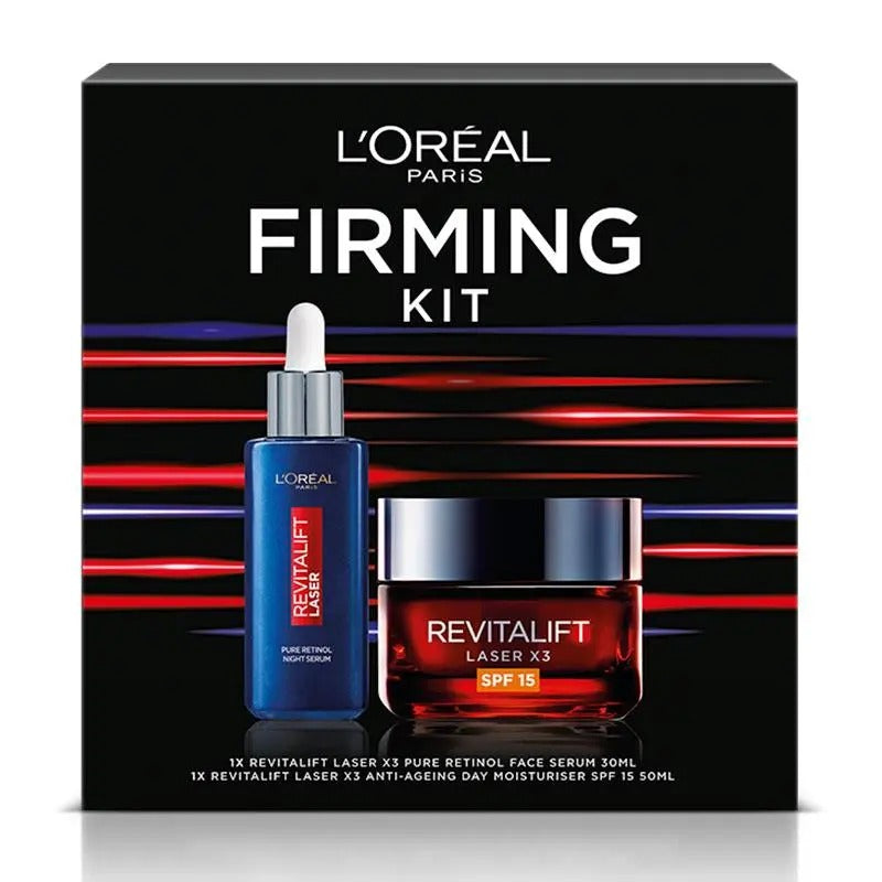 L’Oreal Revitalift Laser Firming Kit with Retinol Serum & SPF15 Cream