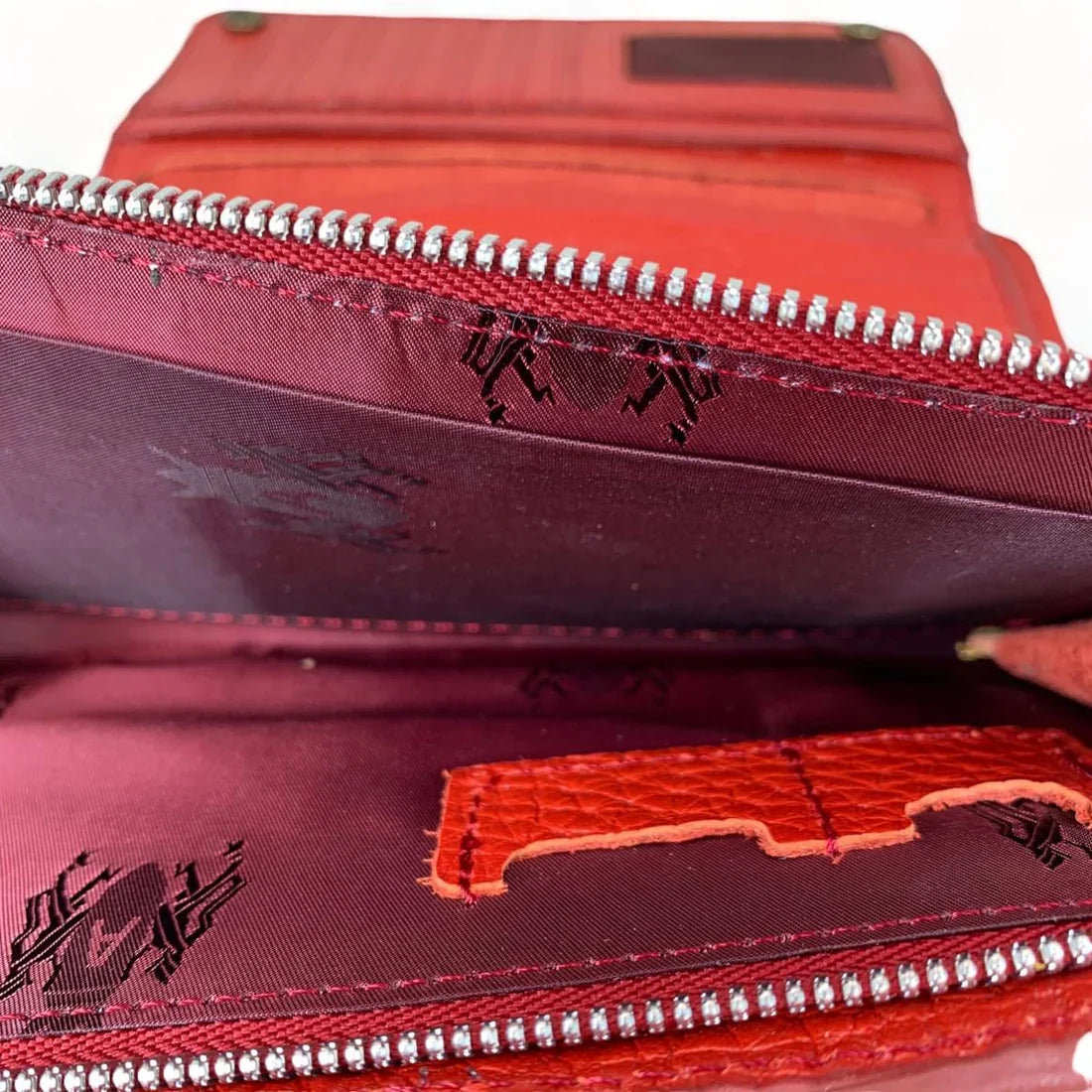 LeatherLuxe red leather clutch for women – luxury handcrafted wallet purse and card holder with sleek design and premium finish