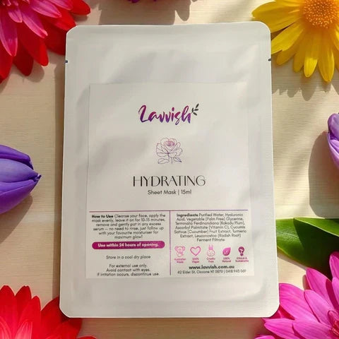 Hydrating sheet mask for glowing skin