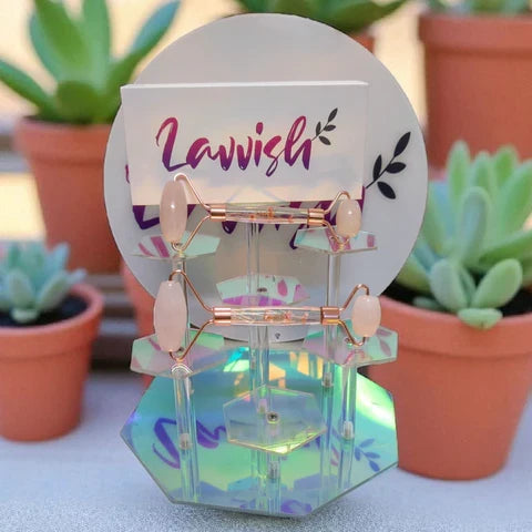 Lavvish Rose Quartz Crystal Pendant