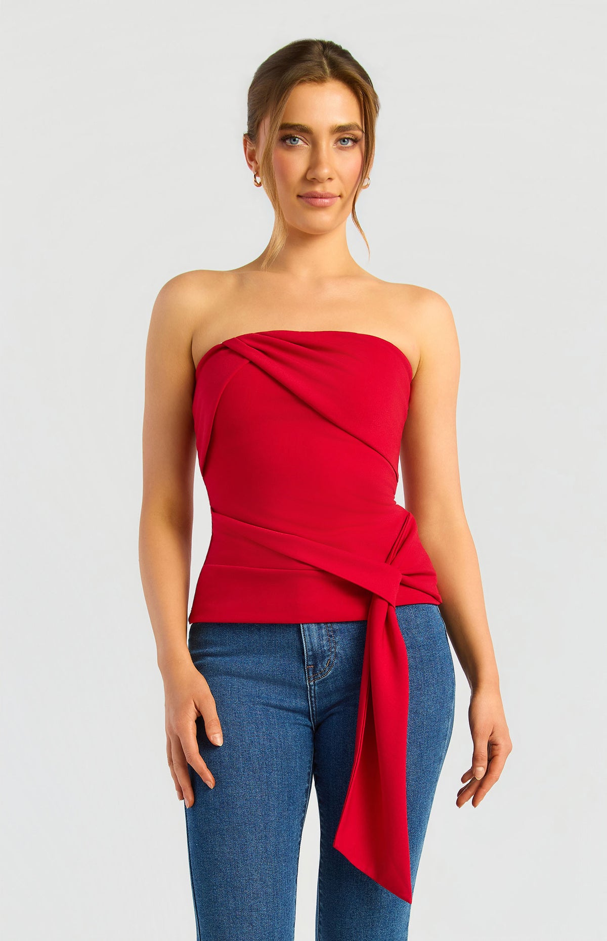 Bandeau Top With Front Sash Detail (WTO928B)