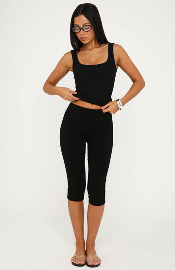 Focus On The Good Capri Pants Black | Women's Cropped Pants