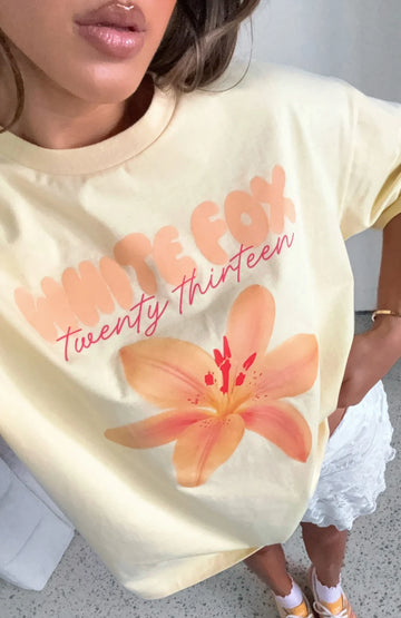 Got That Glow Oversized Tee Lemon | Women's Casual T-Shirt