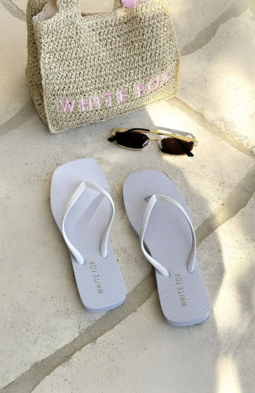 Josie Thong Sandals White | Women's White Summer Sandals
