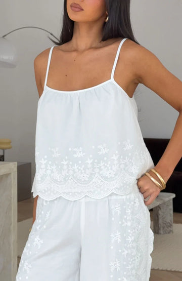 Love Me Or Not Top White | Stylish Women's Casual Top