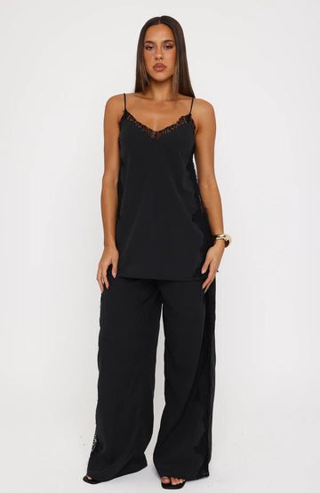 Porcelain Nights Pants Black | Women's Black Pants