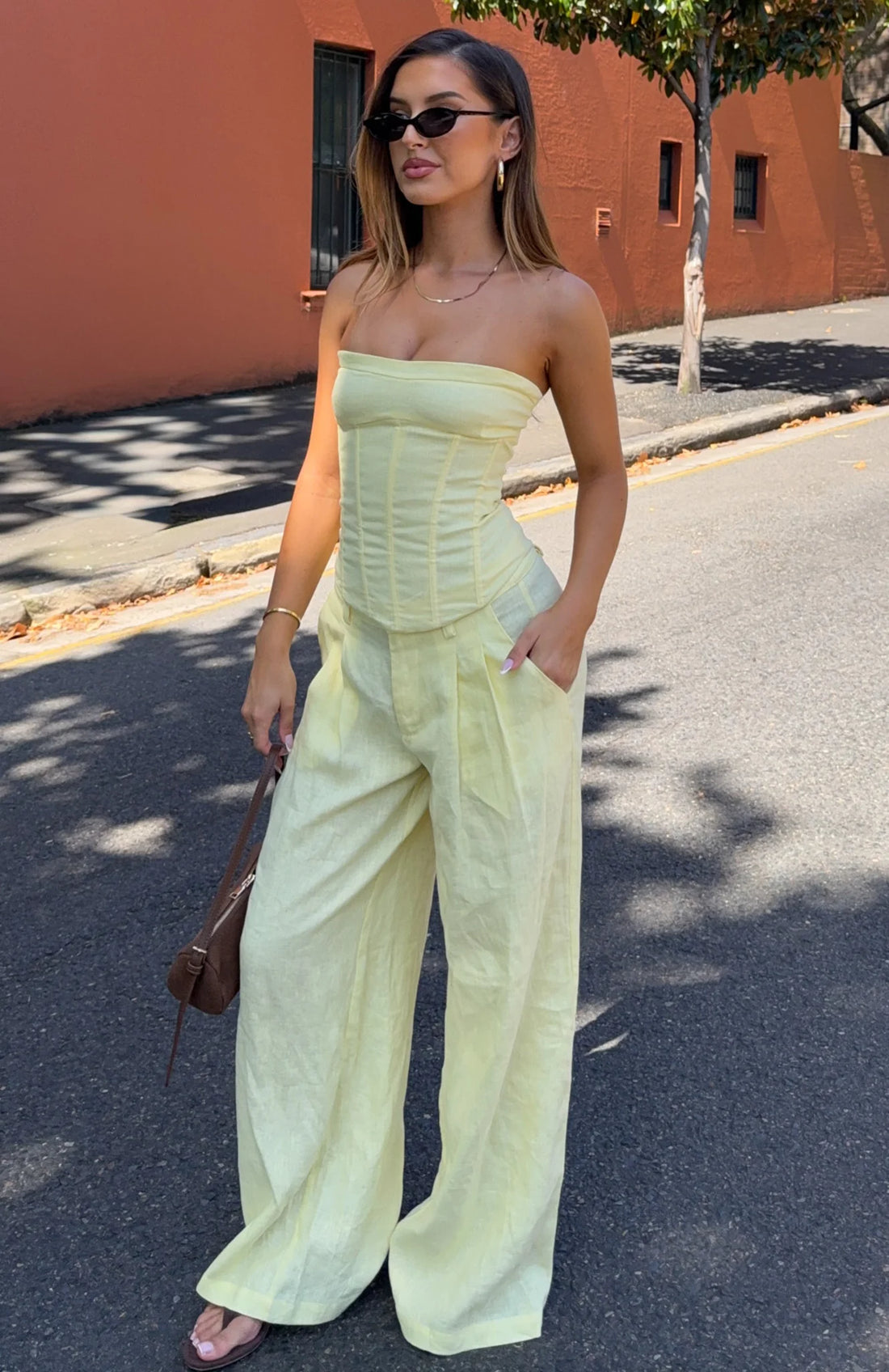 Unfinished Feelings Pants Lemon | Stylish Women's Pants