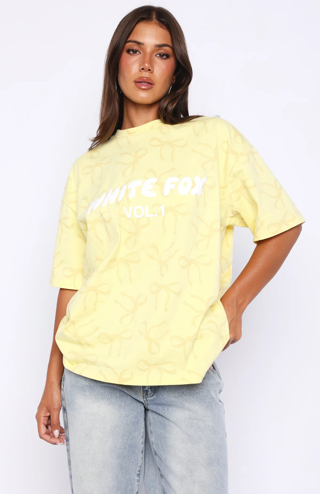Vol. 1 Oversized Tee Lemon Bow | Women's Oversized T-Shirt